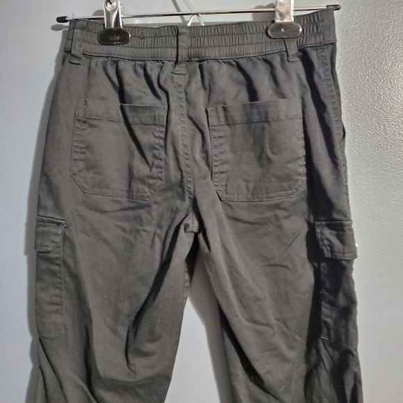 Justice Black Cargo Jogger Pants Girls Size 8 - Picture 5 of 7